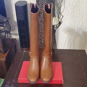 Tommy Hilfiger Brown Heeled Boots